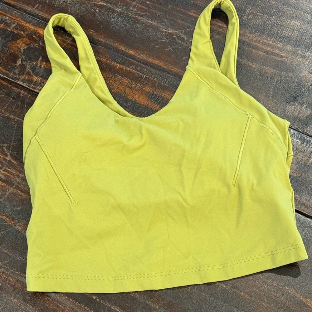 Lime Green Sleeveless Top w/built in bra M